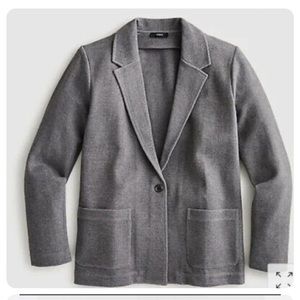NWT XS Jcrew charcoal grey knit blazer. Beautiful fabric and pockets